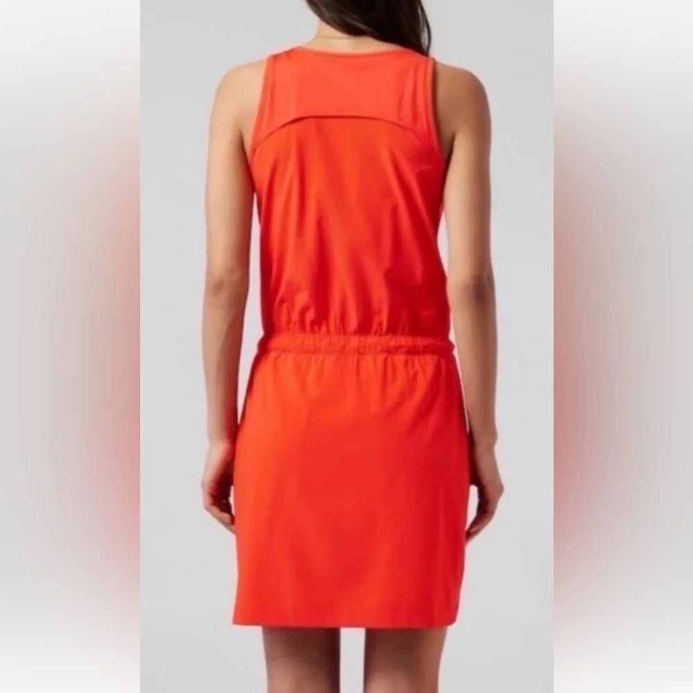 Athleta Orange athletic Dress with Zipper - Picture 2 of 9